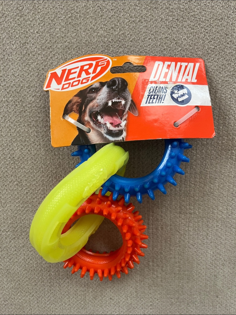 Dental Chew Rings - Yellow, Blue, Orange